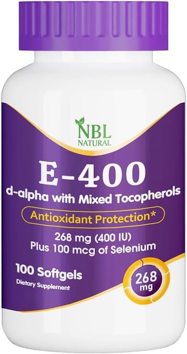NBL Natural Vitamin E-400 Mixed Tocopherols &amp; Selenium 100 softgel