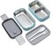 MahMir Stainless Steel Lunch Box - Insulated Bento Box Multifunctional-Containers Lunch Box with 2 Compartments &amp; Tableware(304 stainless steel) lunch box with Lunch MahMir Lunch bag (Light Blue)