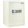 Rubik Safe Box Large with Digital Keypad and key Lock for Home Office Documents Jewelry Money Safety (Size 50x35x30cm) Off White