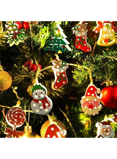 BIGTHREE Christmas Fairy String Light, Christmas Lights Indoor, Twinkle Lighting Modes String, 3M 20 PCS LED Lights, for Indoor Outdoor Xmas Wedding Home Garden Holiday Party Decoration