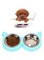 HALAMODO Stainless Steel Pets Bowl Removable Anti Slip Food and Water Container for Dog and Cat