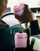 MahMir Tumbler Stainless Steel Vacuum Insulated Travel Mug Water Coffee Cup for Home Office Outdoor Works Great for Ice Drinks and Hot Beverage (510ml, Pink)