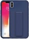 case for iPhone X/iPhone Xs Magnetic Car Holder Cover Soft Silicone Horizontal and Vertical Kickstand Case Wrist Strap Shockproof Anti Fingerprint Case (iPhone X/iPhone Xs, Blue)