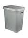Esqube Laundry Basket with Lid, Grey, 50L Capacity