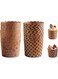 100PCS Baking Muffin Paper Baking Cups Heavy Duty Cupcake Liners Brown Kraft Paper Cupcakes Greaseproof Wrappers for Wedding Birthdays Cup Small Baking Mold(2.36 x 2.75 x 1.97 inch)
