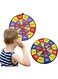 ECVV 28Cm Dart Board Set, Double-Sided Dart Board for Kids 2 Sticky Ball and 2 Sticky Dart, Foldable Indoor Outdoor Party Safe Dart Game Toy Sports Gifts for 3-12 Boys Kids Adult