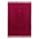 Fabienne Premium Prayer Mat 80x120cm Maroon Large Size Thick Padded Prayer Rug Plush Velvet Top Anti-Slip Islamic Sajadah