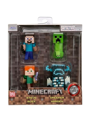Jada Toys MINECRAFT 2.5 INCH FIGURE 4 PACK, 1 size, 253262001