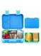 Children's Bento Box-Bento Lunch Box with 6 Compartments - Leak-Proof Lunch Box for Boys, Girls, BPA-Free, Microwave Dishwasher Safe, Lunch Box for School (Blue)