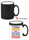 Color Changing Heat Sensitive Ceramic Mug, Image Revealed When HOT Liquid is Added! Cook wine Food