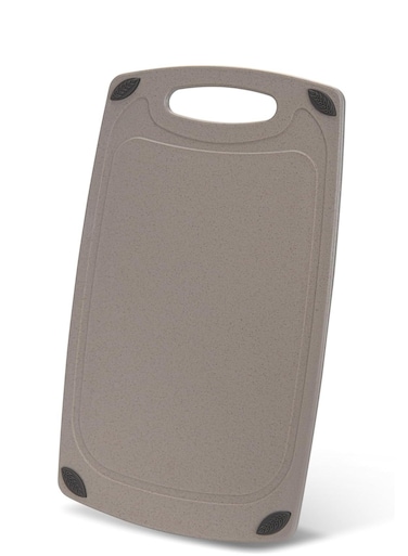 Cutting Board 40cm, Food-Grade Ultra Thin And Lightweight Plastic Cutting Board with Juice Groove 0.6cm Thickness, Non-Slip Bottom with Hanging Loop
