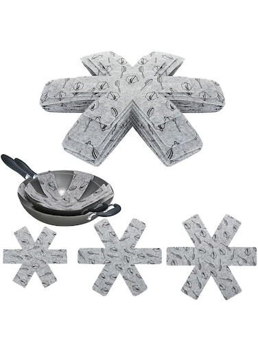 MAKINGTEC Pot and Pan Protectors, 12 Pcs with 3 Different Sizes, Cookware Protector Pots, Pans Dividers, Anti-Slip Pans Separator to Avoid Scratching or Marring When Stacking