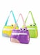 Pack Kids Beach Toy Storage Bags, Mesh Shell Collecting Totes with Adjustable Straps, Perfect for Sand Play and Shell Hunting