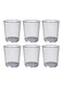 Set of 6 Silver Metal Mesh Waste Bins, Multi-Purpose Trash Cans for Office, Home, Kitchen, Durable, Lightweight, Ventilated, Stylish, Space-Saving Garbage Containers for Any Room