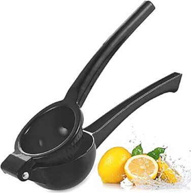 Lemon Squeezer Premium Quality Manual Citrus Press Easy Clean Hand Juicer for Lemons, Limes &amp; Citrus" Black