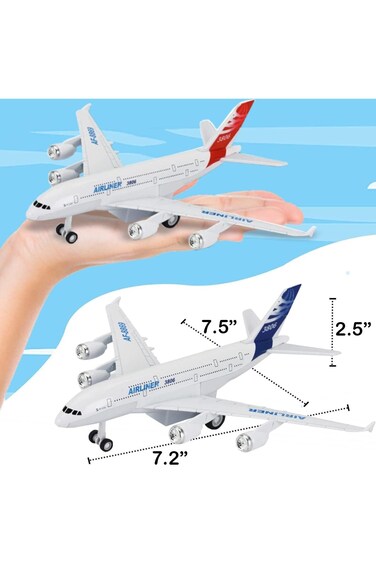 Pullback Metal Die-Cast Airline Asstd. 757-6