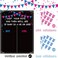 Baby Gender Reveal Board - Voting Poster with Stickers, Chalkboard Design Party Games Kit, Boy Girl Voting Stickers, Party Centerpiece Decorations