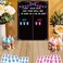 Baby Gender Reveal Board - Voting Poster with Stickers, Chalkboard Design Party Games Kit, Boy Girl Voting Stickers, Party Centerpiece Decorations