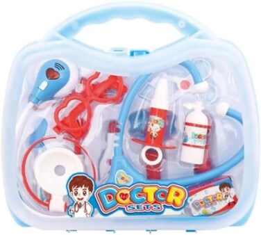 مجموعة ألعاب الطبيب من كولورلاند مع حقيبة حمل، أزرق