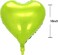 Heart Shaped Helium Air Ball 18 Inch Wedding Birthday Valentine Baby Shower Christmas Party Decoration Balloons 10 pcs (Green)