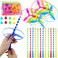 40 Pcs Flying Disc Helicopter   Go Fly UFO, Twisty Pull String Flying Disc Saucers Helicopters Toys   Push Flying Saucer, Colorful Flying Disc for Party Favors and Prizes for Kids