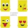 10 Pieces Colorful Drawstring Tote Bag,Emoji Drawstring Backpack Party Bags for Kids Girls and Boys, Goody Birthday Party Favor Bags Supplies for Kids