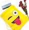 10 Pieces Colorful Drawstring Tote Bag,Emoji Drawstring Backpack Party Bags for Kids Girls and Boys, Goody Birthday Party Favor Bags Supplies for Kids