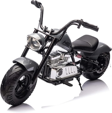 Lovely Baby Multi-features Motorbike for kids LB 1058 Electric Motorbike w/ suspension, 36V Battery, Disc Brakes, and Leather Seat, Recommended for 10yr + - Grey