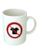 Print No T-Shirt Printed Coffee Mug White/Black/Red One Size