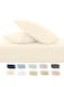 Scape Linen 600 Thread Count Egyption Cotton 2 Pillowcases Set (Standard, Ivory)