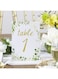 Kate Aspen Botanical Garden (1-25) Wedding Table Numbers, One Size, Multi