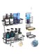 ANTOLE 5 Pack Shower Organizer Rack for Inside Shower,self adhesived Shower Shelf Large Capacity Rustproof Stainless Steel Bathroom wall storage shower basket