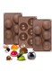 Extra Large 5 Cavity Semi Sphere Silicone Molds, 3 Packs Cocoa Bomb Ball Molds, Baking Molds for Making Hot Chocolate Bomb, Cake, Candy, Jelly, Pudding, Dome Mouse