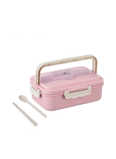 Bento Box Adult Lunch Box,Containers with 3 Compartments and Utensils, Microwave &amp; Dishwasher Safe,for Prep and Commuting Workers