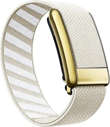 Soft Wristband with Luxe Accessories Comfortable with Whoop 4.0 Device, Stylish &amp; Affordable Replacement Band Strap, Soft Stretchy Fabric Strap Band with Gold Accessories  STARLIGHT
