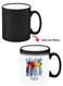 Color Changing Heat Sensitive Ceramic Mug, Image Revealed When HOT Liquid is Added! Surfing for life