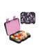 Attack Bento Box or Lunch Box for Kids 4 or 6 Convertible Compartments Portion Lunch Box Food Graded Materials BPA FREE &amp; LEAK PROOF Made of Triton Black Marmaid