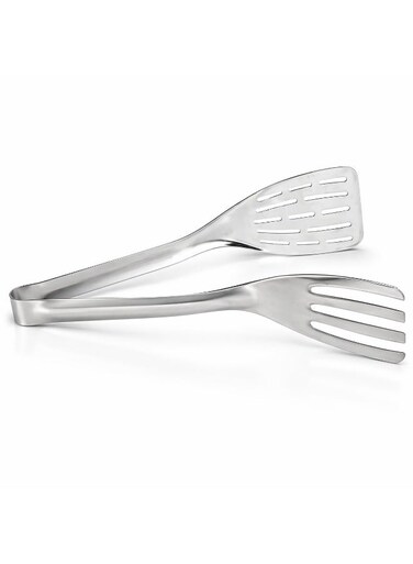 B&amp;S Stainless Steel Kitchen Tongs &acirc;&euro;&ldquo; Non-Stick BBQ, Salad &amp; Cooking Tongs with Easy Grip