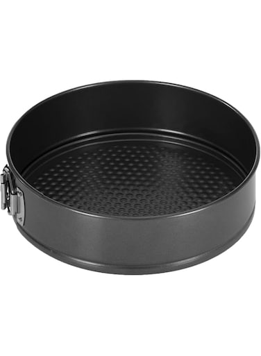 ECVV Round Cake Pan Springform Pan Pie Mold Bakeware Non stick, 24 Cm, 1PC (BLACK)