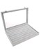 Oasisgalore Clear Lid Earring Organizer, Velvet Clear Lid Earring Box Organizer with Lid &amp; Lock for Ring Earring Necklace