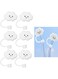 Paporich 6Pcs Straw Cover, Suitable for Diameter 6-8mm Reusable Silicone Straws Covers Cloud Shape Straw Protector, Dust-Proof Accessories for Kitchen and Outdoor Home Party