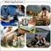 Portable Camping Stove, High Output Single Burner Butane Stove, Windproof Camp Stove for Outdoor Cooking, Camping Grill with Propane Burner, Backpacking and Camping Essentials" Green