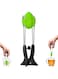 Dreamfarm Teafu   Silicone Long Handle Tea Infuser, Strainer &amp; Tongs with Built-in Stand   Green