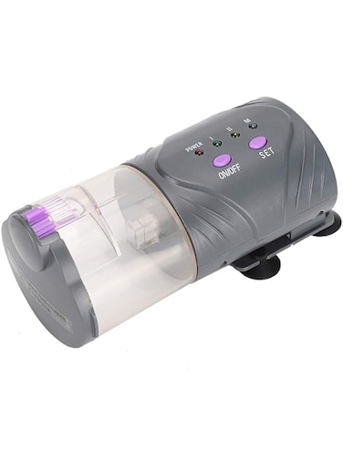 eWINNER Aquarium Feeder Fish Automatic Fish Feeder Durable Translucent Food Dispenser with 3 Installation Methods Fish Tank Feeder Timing (H9000)