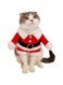 Bolbove COMOYA Pet Christmas Santa Claus Suit Costume for Small Dogs Cats Jumpsuit Winter Coat Warm Clothes (Red, Small)