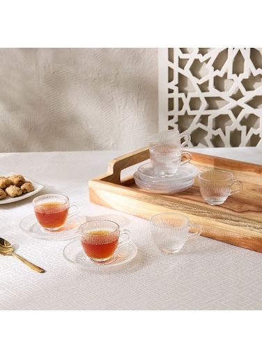 Box Ribbed 12-Pice Espresso Cup Set 80 ml