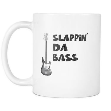 Da Bass Printed Coffee Mug White/Black