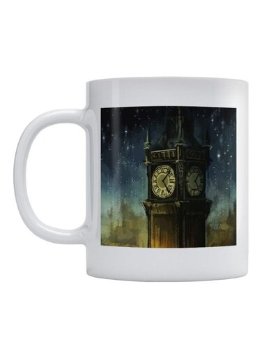 Big Ben Printed Mug White/Black/Brown