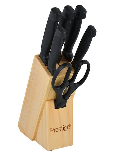 7-Piece Knife Block Set PR50919 Black/Brown/Silver