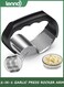 Comfortable Grip 2-in-1 Garlic Press - Garlic Mincer - Rust-Proof Garlic Press with a soft, ergonomic handle for easy cleaning. A simple kitchen gadget.